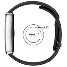 Correa de silicona compatible con Huawei Band 10/9/8, brazalete de metal de repuesto, pulsera compatible con accesorios para el reloj Huawei Band10 - Unitalla - Ver 4