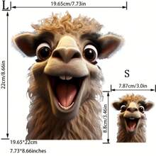 1/2/3pcs Camel Laugh Transfer Stickers, Suitable For Men And Women, Washable For T-Shirt, Jeans, Jacket, Backpack, Clothes, Hat, Making Your Apparel More Colorful