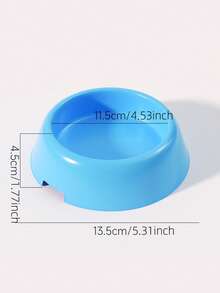 4pcs Assorted Multi-Color Reusable Plastic Pet Bowls For Puppies & Kittens, Feeding & Drinking Bowls, Pet Birthday Party Supplies (Rose Red, Blue, Blue, Yellow, Green)