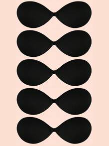2 Pairs Of Adhesive Reusable Strapless Front Closure Bras, Invisible Nipple Cover Boob Pads, Women Underwear And Lingerie Accessories For Dresses And Gowns In Summer