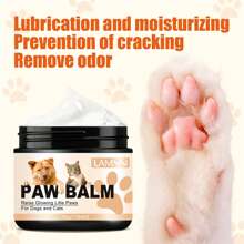 Baume pour les pattes de chien et de chat | Baume pour les coussinets des pattes de chien | Adoucissant pour le museau des chiens | Baume pour les pattes de chien et le baume pour le nez de chien pour les nez et les pattes secs, fissurés, irrités, qui démangent (1,411 oz*2)