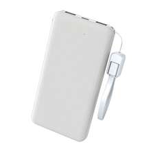 Wireless Mobile Battery 20000mAh Compatible With  16 Mini Compact Large Capacity Lightweight Built-In Lightning Type-C Integrated Connector Fast Charging Smartphone Charger  Charger Cute Stylish Summer Vacation Outdoor Travel/Camping Emergency Backup Mobile Power Gift For Family And Friends Birthday Power Display Portable Charger Power Bank - White - View 14