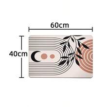 1 pieza Alfombra decorativa, alfombra de piso para baño/cocina de superficie suave y mullida, de estilo minimalista clásico, con diseño abstracto de líneas, geométrico y floral, cómoda y anti-fatiga, para decoración del hogar - Multicolor - Ver 12