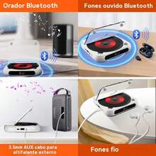 For Portable Bluetooth CD Player CD/MP3/CD-RW/CD-RWMA - Green - View 3