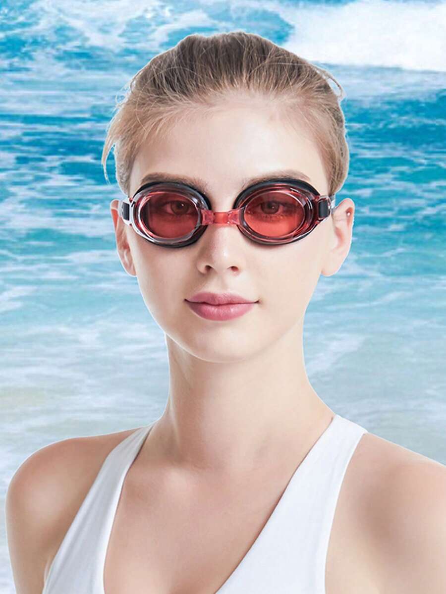 SHENYU Professional Swimming Goggles, Minimalist & Practical Multi-Function Silicone Swim Goggles - Rose Red - View 1