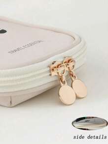 1pc Portable Leather Travel Medicine Bag, Minimalist Pu Leather First Aid Kit Pouch For Business Trip And Tourism Storage For Travel Storage Bag,Makeup Bag,Cosmetic Bag,Vacation Organizer,Large Capacity Makeup Organizer Makeup Case, For Lipstick, Brush, Skincare, Mobile Phone, Coin, Small Items, For Home,Gift,Vacation And Festival Halloween Christmas Multifunctional Use