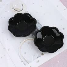 2 pezzi di coperture adesive invisibili a forma di cuore in silicone per capezzoli, petali triangolari in spugna spessa per il seno, reggiseno con spalline regolabili per costumi da bagno