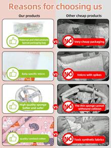 1顶防摔婴儿帽，幼儿学步安全防护头盔，适合8-36个月大的婴儿 - 灰色 - 查看 4