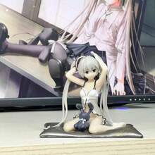 Figura de anime de niña conejito, adecuada para decoración de carro, decoración de carcasa de PC de animación 2D, regalo para estudiante niña