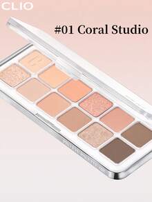 Clio K-Beauty PRO EYE PALETTE AIR, Bảng phấn mắt 12 màu, Bảng trang điểm tất cả trong một, Phấn mắt lì nhũ, Phấn má hồng, Phấn bắt sáng, Phấn mắt, Trang điểm hàng ngày, Trang điểm Hàn Quốc - 01 PHÒNG THÍ NGHIỆM SAN HÔ - Xem 4
