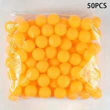 5/10/20/50pcs 40mm Matte Ping Pong Balls, Durable PP Material, Rust-Resistant, Suitable For Adult Practice & Recreation, Yellow And White Colors - Multicolor - View 1