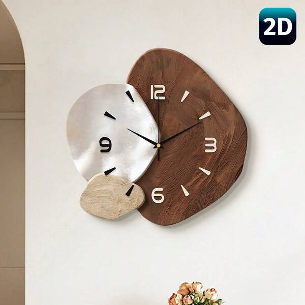 Stille Wanduhr - Super leiser Quarz ohne Knicken - modernes minimalistisches Design für Wohnzimmer, Schlafzimmer, Büro - Heimdekoration Geschenkidee