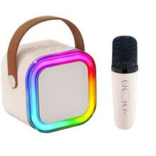 Mini Karaoke Machine,Karaoke Machine For Kids Adults,Portable Bluetooth Karaoke Speaker With 2 Wireless Microphones And Party Lights For Kids And Adults, Birthday Gifts For Girls Boys Family Home Party