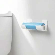 Estantes de almacenamiento de cocina que no requieren perforación, estantes de almacenamiento de papel de aluminio y película adherente, estantes para bolsas de comestibles, estantes para bolsas de plástico, estantes para bolsas de basura pequeñas montados en la pared, con ganchos adhesivos, estantes de almacenamiento ahorradores de espacio, adecuados para soluciones de almacenamiento montadas en la pared y en la puerta del gabinete, adecuados para cocinas, baños, lavanderías o garajes, Halloween y Navidad