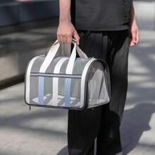 Pet Carrying Bag Outing Portable Dogs Handbag Foldable Small To Medium Dog Cage Mesh Handbag