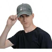 Gods Silliest Goose Hat Men Dad Hat Adjustable Caps - Black - View 7
