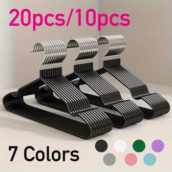 100/60/20/10/1 Pc Commercial Metal Hangers - Heavy Duty Non-Slip Rubber Coated Garment Hangers, Ultra Strong Rustproof Closet Organizers For Hotel/Retail/Home Use - Luxury Space Saving Hangers For Coats/Dresses/Pants,Wardrobe Organiser(Bulk Set)