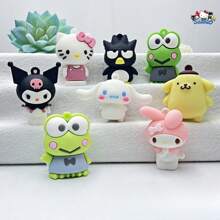 Sanrio 7pcs/1pc Hello Kitty And Friends Doll Set, Mixed Color PVC Collectibles, Unique Desktop Decorations, Artistic Design, Suitable For Office And Home Decoration, Cute Silicone Pendants For Bags, Backpacks And Party Gifts, Collectors' Collection, Perfect Halloween, Christmas, Thanksgiving Party Decorations (Patterns, Colors And Some Parts Are Random, Packaging Is Random)