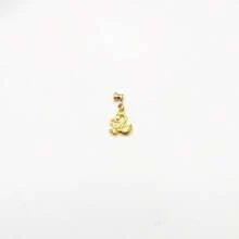 1pc Gold Swan Metal Watch Band Decor, Suitable For Silicone Watch Strap Series