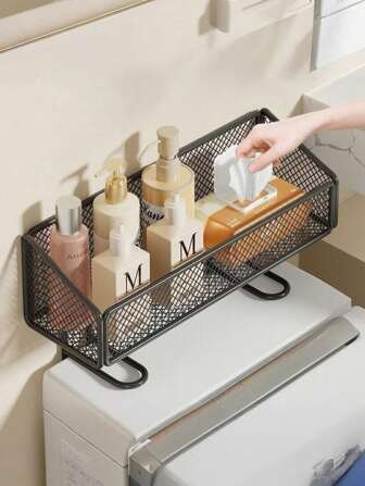 Support à papier toilette et étagère de salle de bain, Porte-mouchoirs, Étagère de rangement de cosmétiques au-dessus des toilettes