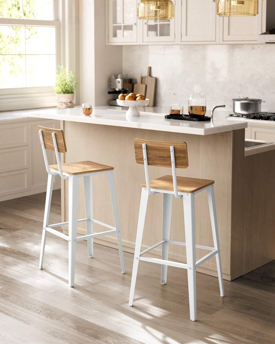 Barstools - Marrón+blanco - Ver 1