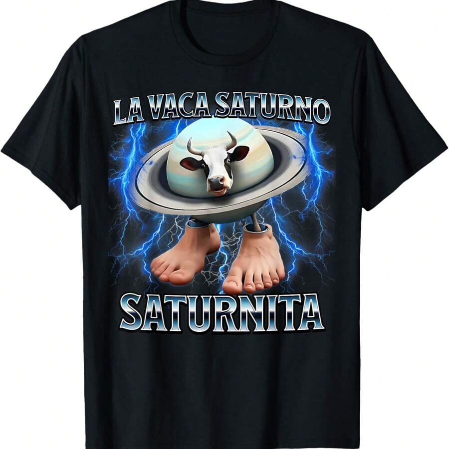 La Vaca Saturno Saturnita - Italian Brainrot Meme T-Shirt