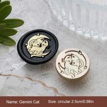 1 Pc, Various Animal Series, Removable Wax Seal Heads, Deer/Cat/Dog/Squirrel/Hedgehog And Other Animals, Suitable For Envelope Letter Paper, Wedding Invitations, Parties, Wine Packaging, DIY Craft Seal Decoration, Gift Decoration, Graduation Parties, Anniversaries, Various Festive Gifts,Back To School,School Supplies