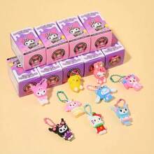 Sanrio New 24 Small Box Sanrio Pendant Highly Attractive Keychain Decoration Mystery Box Pendant