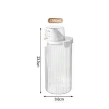 1 Moisture-Proof Storage Box With Multiple Functions And No Leakage. It Comes With A Measuring Cup, A Transparent Thickened Laundry Detergent Sealed Tank, And A Double-Sealed Transparent Large-Opening Laundry Powder Storage Tank
