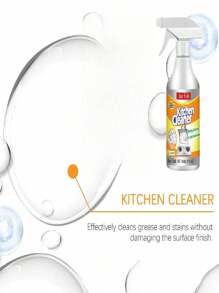Jue-Fish 3pcs/Set Disposable Use Stove & Range Hood Degreasing Cleaning Spray, Heavy Duty Deodorizing Kitchen Cleaner, Removes Tough Grease, Oil Stains, Blackened Cookware, Suitable For Home, Restaurant (Random Old/New Model)