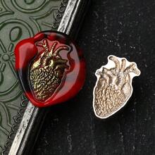 1pc NEW DARK SERIES Series Wax Seal Stamp, Vintage Sealing Stamp Head, Removable Brass Material, Fire Paint Seal Head For Wedding Invitations Gift Packaging Scrapbooking, DIY Handmade Gift Decoration, Cutting And Pasting Invitation Letter School Supplies, Back To School