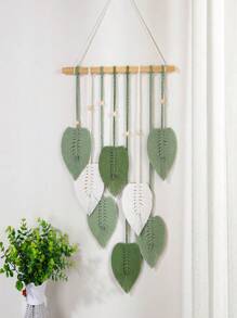 1pc Floral Leaf Wall Hanging Tapestry, Lace Art Bohemian Decor, Room Decoration, Home Gift Bedroom Decor Home Decor Wall Decor