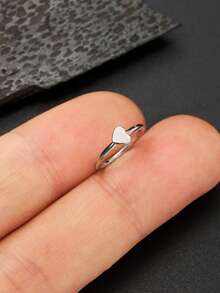 DAILI 1 件男女通用鼻环，20G 18G 不锈钢心形星形耳环耳屏隔膜穿孔 CZ 耳塞环铰链段隔膜唇软骨双环 8mm 10mm 男女通用 - 1個星星無縫圈鼻環 - 查看 16