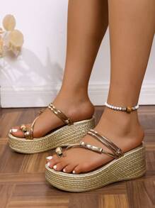 2024 neue Mode Damen Plateausandalen in Herzform