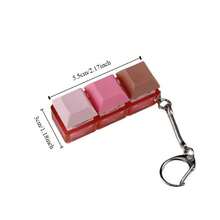 4Keys Button Keycap Fidget Keychain Finger Keyboard Caps DIY Keyboard Clicker For Adult To Relief Stress Pass The Time - Multicolor - View 8