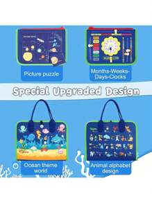 Busy Board Montessori Speelgoed Voor Meisjes & Jongens Cadeaus, Sensorisch Speelgoed, Educatief Reis Speelgoed, Peuteractiviteiten Voor Het Leren Van Fijne Motoriek, Peuterbord Leeftijden Educatief Speelgoed