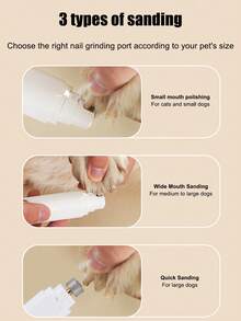 مبرد أظافر كهربائي جديد للحيوانات الأليفة، مناسب للقطط والكلاب، بسرعتين مع إضاءة، مبرد أظافر قابل للشحن، لا يؤذي النقطة الحساسة، طحن أظافر سهل، ضروري للقطط والكلاب