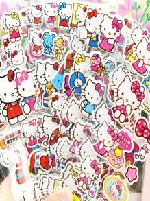 Sanrio Set de 12 pegatinas 3D de burbujas de Hello Kitty de Sanrio, pegatinas de dibujos animados de PVC, burbujas lindas de recompensa para papelería, adecuadas para scrapbooking y decoración, Sanrio, vuelta al cole, útiles escolares