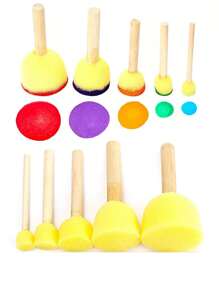 4 piezas/5 piezas Esponja de limpieza con forma de hongo de uso múltiple, de vuelta al colegio