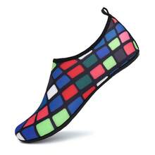 Damen Wasserschuhe Aqua Socken mit weicher Sohle rutschfest Mesh Schnelltrocknend barfuß für Surfen Schnorcheln Schwimmen Fitness Yoga Laufen - Verschiedenfarbig - Übersicht 1