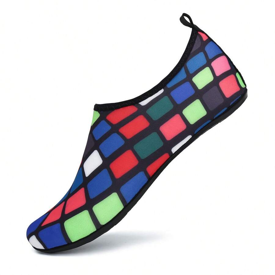 Damen Wasserschuhe Aqua Socken mit weicher Sohle rutschfest Mesh Schnelltrocknend barfuß für Surfen Schnorcheln Schwimmen Fitness Yoga Laufen - Verschiedenfarbig - Übersicht 1