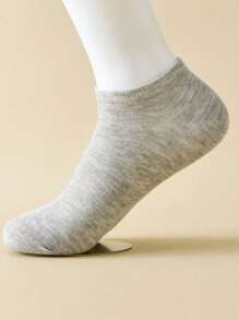 1/9/10/12/15/30 Pairs Unisex Socks, Sports Socks, White/Black/Grey Short Socks, Invisible Socks, Solid Color Minimalist Style, Suitable For Casual Daily Wear
