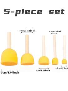 4 piezas/5 piezas Esponja de limpieza con forma de hongo de uso múltiple, de vuelta al colegio