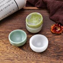 1 件天然水晶玉碗和杯子 - 花椰菜玉消磁碗，灵气疗愈石英杯，适合家居装饰圣诞礼物 - 小碗 - 查看 3