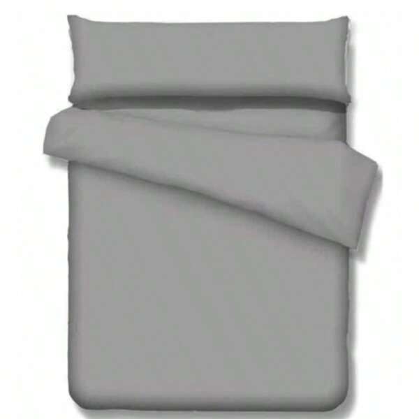 Juego de funda nórdica de tres piezas de color sólido - 100% poliéster, múltiples opciones de color - opciones de tamaño 90/105/135/150/180 - sábanas de bolsillo profundo, transpirable, sin arrugas, funda nórdica resistente a la decoloración, adecuada para camas con un ancho de 190-200 cm