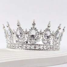 Recuzită pentru coafură cu coroană de prințesă pentru petrecere de ziua de naștere, spectacol cu regina - Mai multe culori disponibile - Vizualizare 11