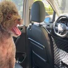 Pet Dog Car Back Seat Barrier Mesh Net, Vehicles Dog Isolation Divider Net