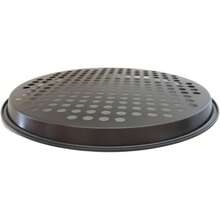 2 Pack Pizza Pan With Holes, Pizza Tray For Oven, Carbon Steel Perforated Pizza Pans, Nonstick Round Pizza Baking Pan For Frozen & Homemade Pizza Home Kitchen Restaurant - 11 Inch, Black