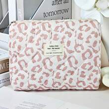 Fashionable Pink Leopard Print Cosmetic Organizer Bag, Large Capacity Portable Travel Toiletry Pouch, Multi-Function Makeup Bag, Gift For Holidays, Back To School, Conferences, Parties, Home, Festivals Bag,Room Decor, Bags,Makeup Bag,Vanity,Travel,Make Up Bag,Travel Essentials,Organizer,Storage,Travel Essential,Makeup Organizer,Makeup Bags,Make Up Organizer,Organiser,Toiletry Bag,Desk Organiser,Cosmetic Bag,Makeup Pouch,Make Up Organize,Vanity Accessories,Make Up Pouch,Make Up Bags - Pink - View 16