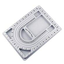 Bead Board Jewelry Design Tray Bead Design Table Bead Storage Bead Tray Jewelry Storage Tray Suitable For Making Bracelets, Necklaces, Jewelry Design, Testing, D IV Production - 灰色 - 查看 10